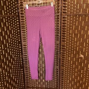 HIGH WAIST YOGA LEGGINGS  (Color: Light Purple)